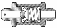 Typical Conical Check Valve Assembly